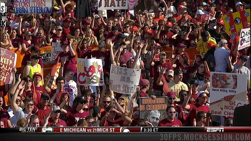 Illustration for article titled An FSU Fan Spells "Traitor" Like "Trader": Your Roundup Of The Best Signs Behind The College Gameday Crew
